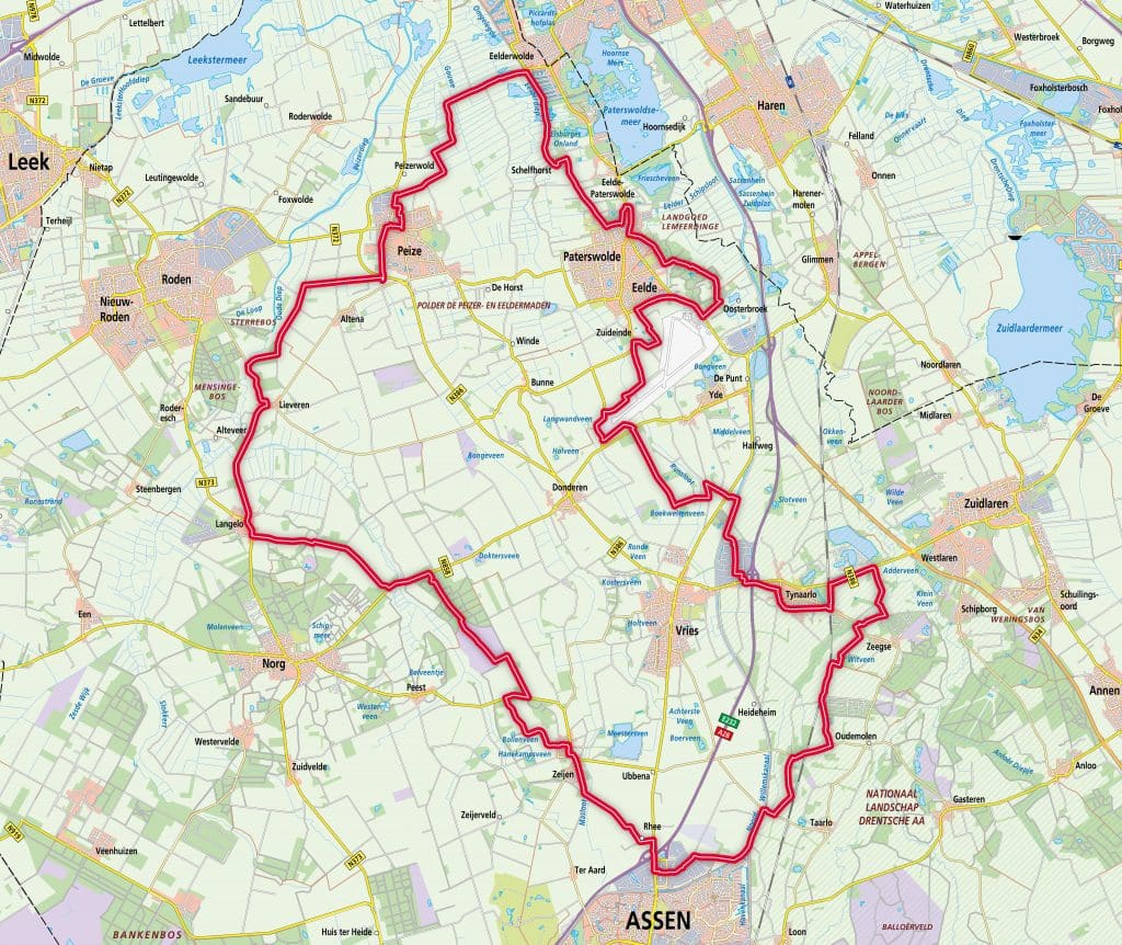 de Onlanden - RTV Drenthe Yde route Onlanden e bike