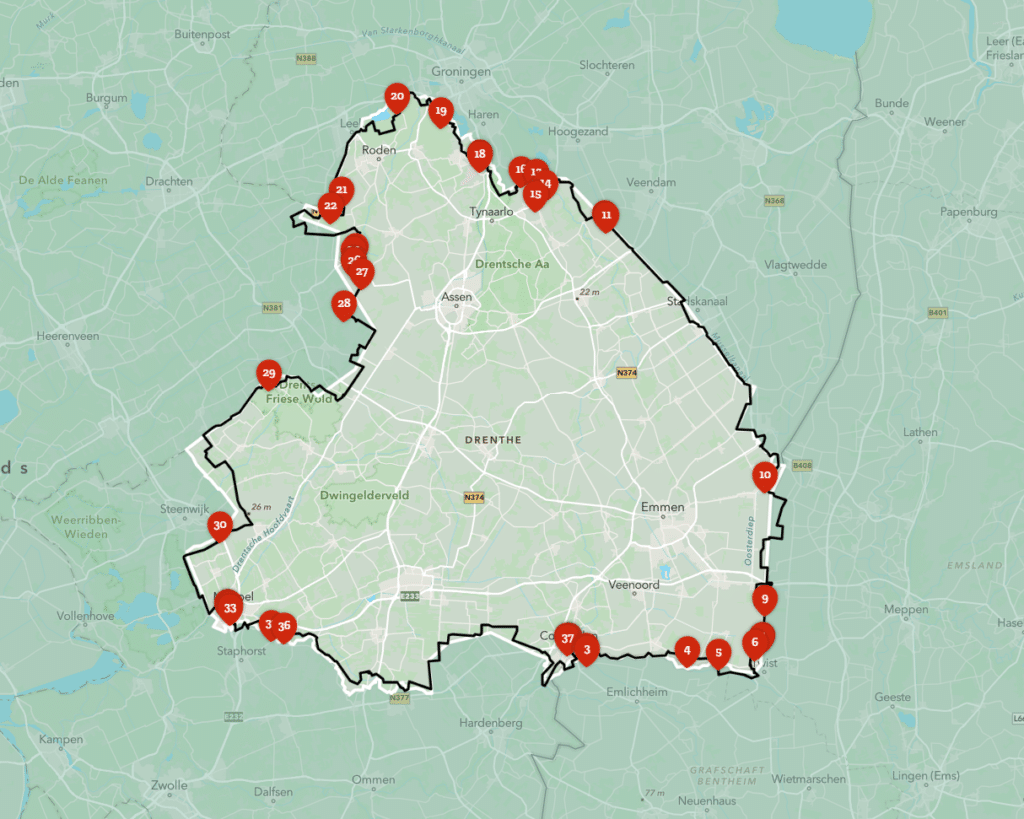 Langs de grenzen van Drenthe